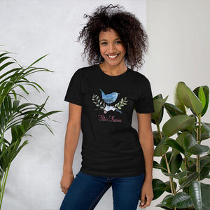 'Blue Bird Watching' Short-Sleeve Unisex T-Shirt