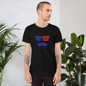 'True American Mustache' Short-Sleeve Unisex T-Shirt