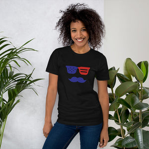 'True American Mustache' Short-Sleeve Unisex T-Shirt