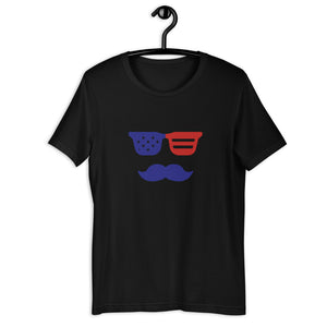 'True American Mustache' Short-Sleeve Unisex T-Shirt