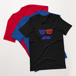 'True American Mustache' Short-Sleeve Unisex T-Shirt