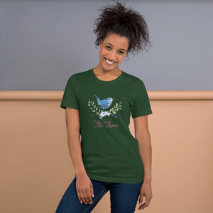 'Blue Bird Watching' Short-Sleeve Unisex T-Shirt