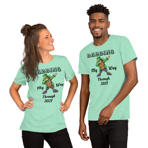 'Dabbing My Way Through 2021 - Dabbing Leprechaun St. Patrick's Day' Short-Sleeve Unisex T-Shirt