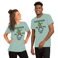 Load image into Gallery viewer, &#39;Dabbing My Way Through 2021 - Dabbing Leprechaun St. Patrick&#39;s Day&#39; Short-Sleeve Unisex T-Shirt
