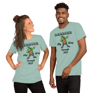 'Dabbing My Way Through 2021 - Dabbing Leprechaun St. Patrick's Day' Short-Sleeve Unisex T-Shirt