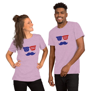 'True American Mustache' Short-Sleeve Unisex T-Shirt