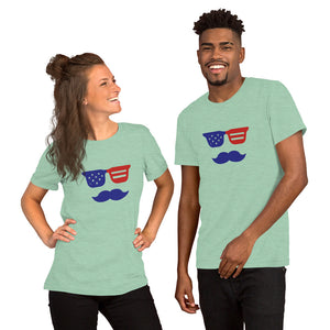 'True American Mustache' Short-Sleeve Unisex T-Shirt