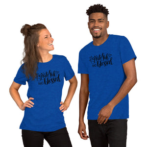 'Grateful & Blessed' Short-Sleeve Unisex T-Shirt