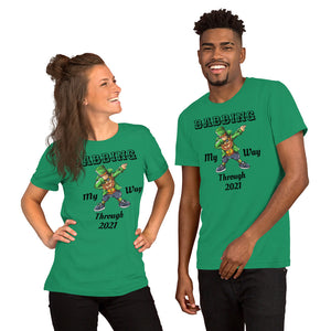 'Dabbing My Way Through 2021 - Dabbing Leprechaun St. Patrick's Day' Short-Sleeve Unisex T-Shirt