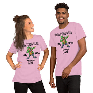 'Dabbing My Way Through 2021 - Dabbing Leprechaun St. Patrick's Day' Short-Sleeve Unisex T-Shirt