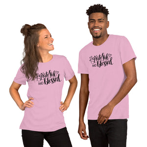 'Grateful & Blessed' Short-Sleeve Unisex T-Shirt