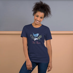 'Blue Bird Watching' Short-Sleeve Unisex T-Shirt