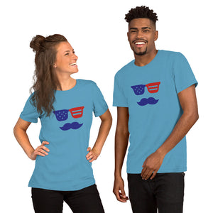 'True American Mustache' Short-Sleeve Unisex T-Shirt