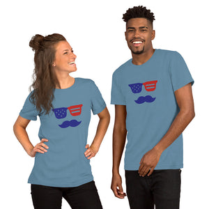 'True American Mustache' Short-Sleeve Unisex T-Shirt