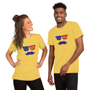 'True American Mustache' Short-Sleeve Unisex T-Shirt