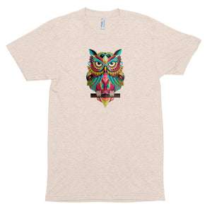 'Owl Be Watching You' Made in USA Unisex Tri-Blend Track Shirt