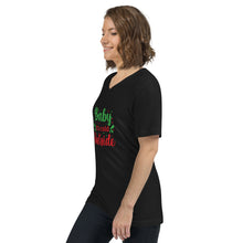 Load image into Gallery viewer, &#39;Baby It&#39;s Cold Outside&#39; Unisex Short Sleeve V-Neck T-Shirt
