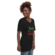 Load image into Gallery viewer, &#39;Baby It&#39;s Cold Outside&#39; Unisex Short Sleeve V-Neck T-Shirt
