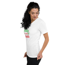 Load image into Gallery viewer, &#39;Baby It&#39;s Cold Outside&#39; Unisex Short Sleeve V-Neck T-Shirt
