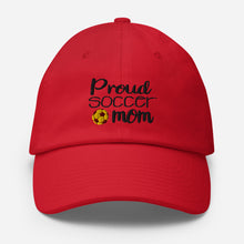 Load image into Gallery viewer, ‘Proud Soccer Mom’ Made In USA Cotton Cap
