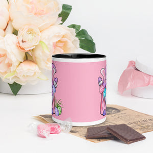 'Happy Easter Gnome with Eggs' Mug With Color Inside