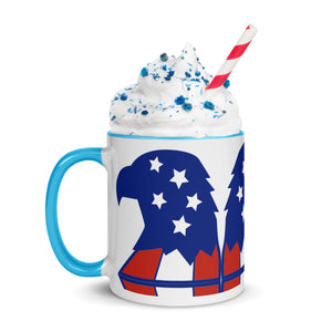 American Eagle Mug with Color Inside
