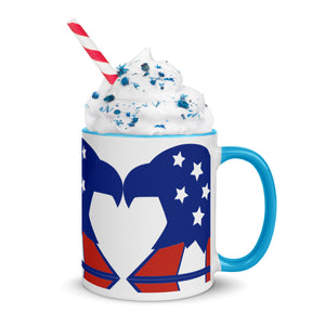 American Eagle Mug with Color Inside