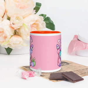'Happy Easter Gnome with Eggs' Mug With Color Inside