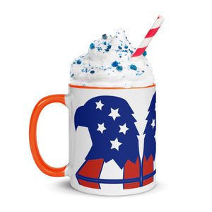 American Eagle Mug with Color Inside