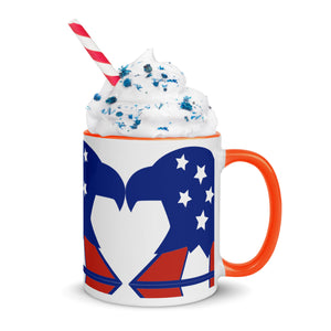 American Eagle Mug with Color Inside