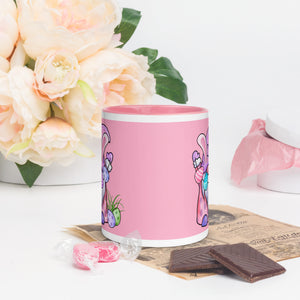 'Happy Easter Gnome with Eggs' Mug With Color Inside