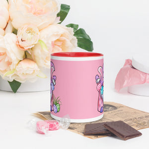 'Happy Easter Gnome with Eggs' Mug With Color Inside