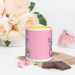 'Happy Easter Gnome with Eggs' Mug With Color Inside