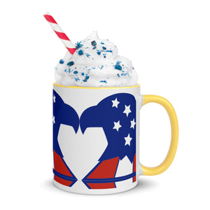American Eagle Mug with Color Inside