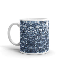 Load image into Gallery viewer, &#39;Blue Sparkle Glitter Confetti Print&#39; Mug
