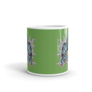 'Dinosaur T-Rex' Green Mug