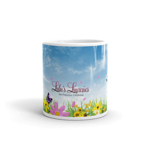 'Flowers in the Field' Glossy Mug