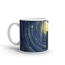 Load image into Gallery viewer, ‘Cat Star Gazing Into The Night’ Glossy Mug
