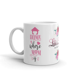 ‘Home Is Where Mom Is’ White Glossy Mug