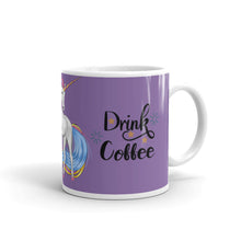 Load image into Gallery viewer, &#39;Drink Coffee Unicorn Purple&#39; Mug
