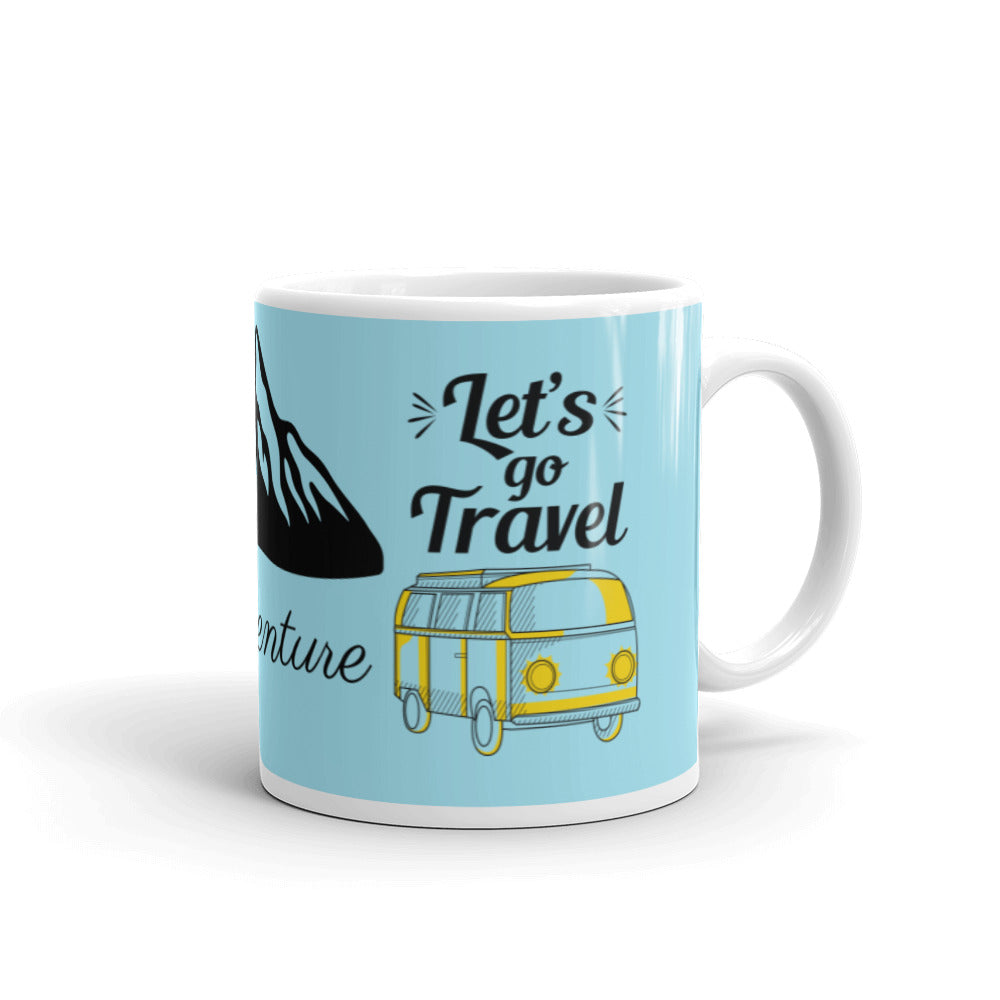 'Let's Go Travel Adventure' Mug