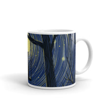 Load image into Gallery viewer, ‘Cat Star Gazing Into The Night’ Glossy Mug
