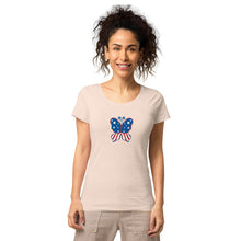 Load image into Gallery viewer, &#39;Butterfly In The USA&#39; Women’s Organic T-Shirt
