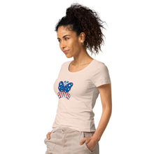 Load image into Gallery viewer, &#39;Butterfly In The USA&#39; Women’s Organic T-Shirt
