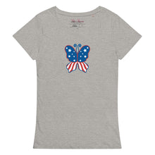 Load image into Gallery viewer, &#39;Butterfly In The USA&#39; Women’s Organic T-Shirt
