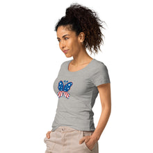 Load image into Gallery viewer, &#39;Butterfly In The USA&#39; Women’s Organic T-Shirt
