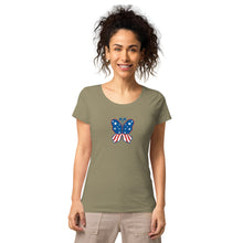 Load image into Gallery viewer, &#39;Butterfly In The USA&#39; Women’s Organic T-Shirt
