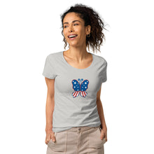 Load image into Gallery viewer, &#39;Butterfly In The USA&#39; Women’s Organic T-Shirt
