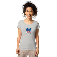 Load image into Gallery viewer, &#39;Butterfly In The USA&#39; Women’s Organic T-Shirt
