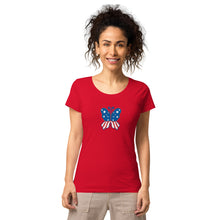 Load image into Gallery viewer, &#39;Butterfly In The USA&#39; Women’s Organic T-Shirt
